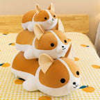 Peluche Corgi Douillette - Oreiller de Sommeil en Tricot Doux pour Chiot, Cadeau d'Anniversaire Parfait pour les Jeunes