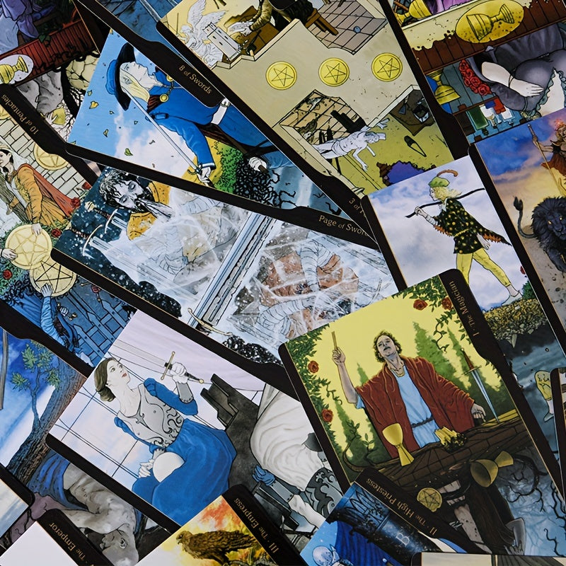 Tarot des Oppositions, jeu de cartes de fortune de taille standard ¨¤ 78 cartes, jeu de soci¨¦t¨¦ de divination pour Halloween, Thanksgiving, cadeau de No?l