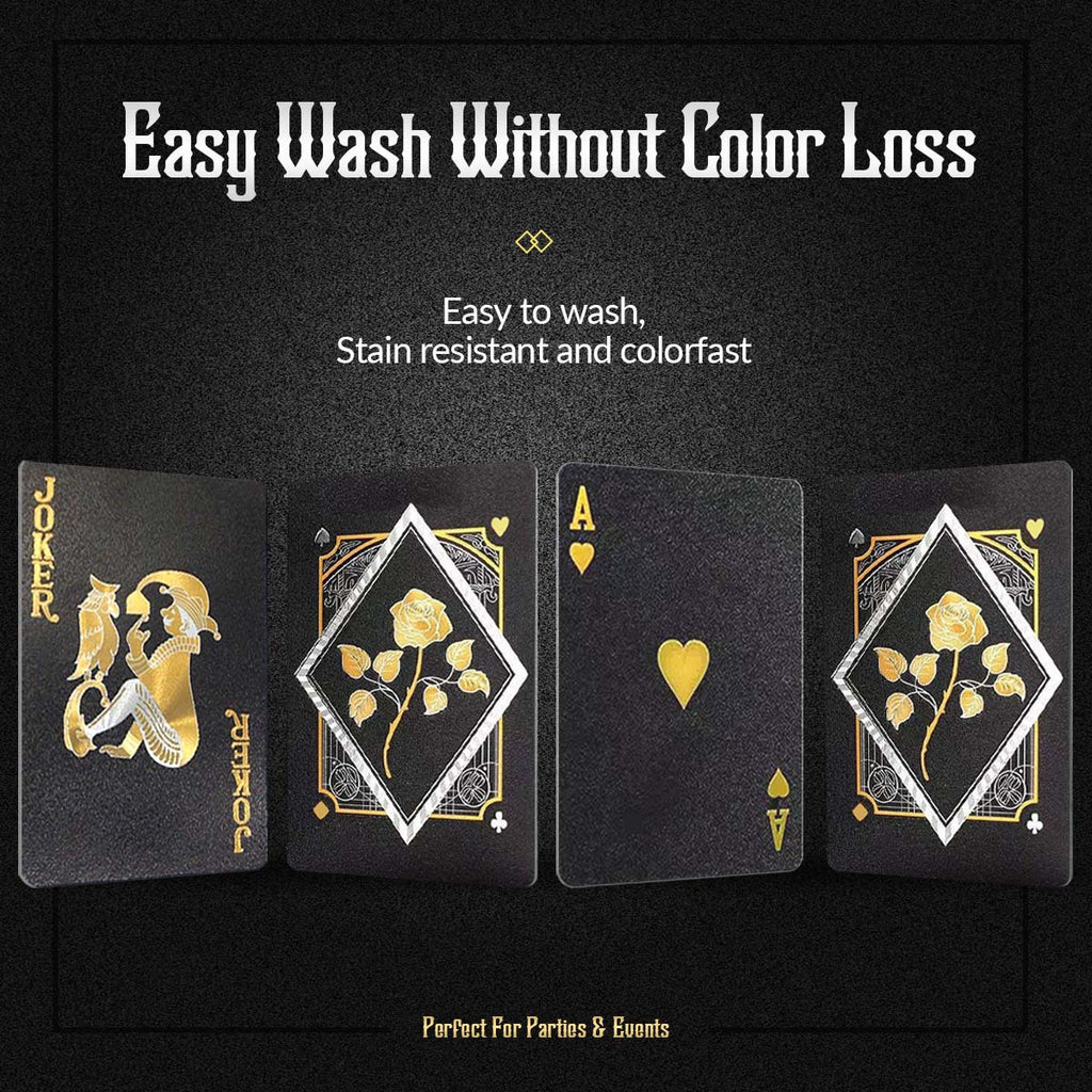 Cartes de jeu en plastique imperm¨¦ables - Choix parfait pour une soir¨¦e de jeu en famille, les f¨ºtes, No?l, Halloween et Thanksgiving