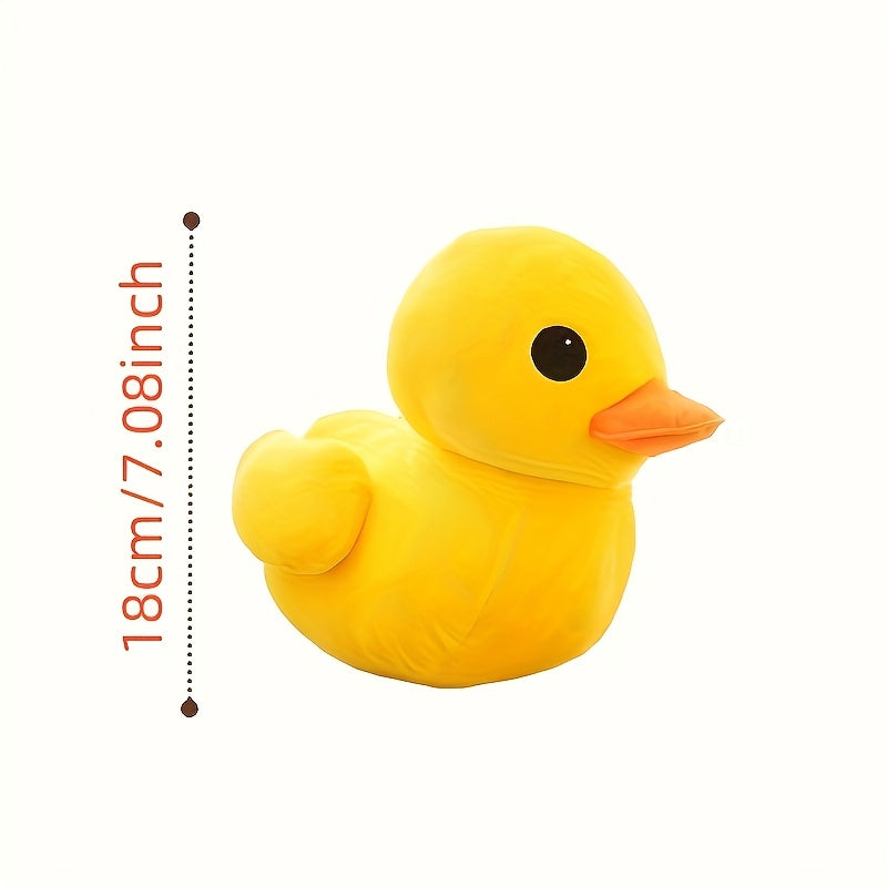 Oreiller en peluche canard jaune large ultra-doux - Jouet animal en peluche mignon avec des caract¨¦ristiques r¨¦alistes