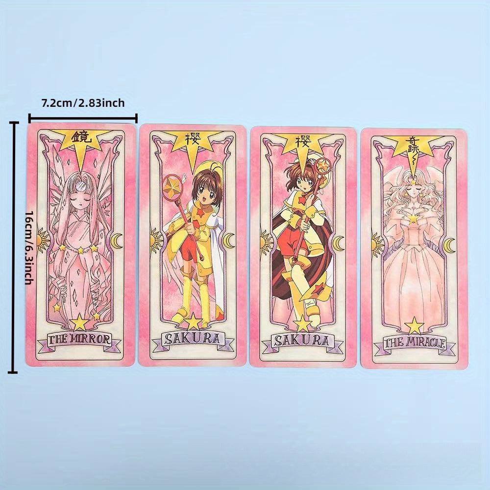 Prenez-le Maintenant ! Nouvelle ¨¦dition de Luxe de la Fille des Cartes Magiques Sakura - Transformation Sakura, Jeu de R?le d'Anime avec les Cartes Tr¨¨fle Portables du Nouveau Magicien Sakura, Coffret Cadeau et D¨¦coration ¨¤ Collectionner
