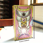 Prenez-le Maintenant ! Nouvelle ¨¦dition de Luxe de la Fille des Cartes Magiques Sakura - Transformation Sakura, Jeu de R?le d'Anime avec les Cartes Tr¨¨fle Portables du Nouveau Magicien Sakura, Coffret Cadeau et D¨¦coration ¨¤ Collectionner