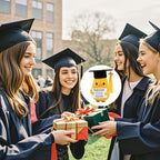 2025 Cadeau de Dipl?mation - Canard Mignon avec Toque et Carte, Pr¨¦sent Unique Tiss¨¦ ¨¤ la Main Parfait pour les ¨¦tudiantes Universitaires, Id¨¦al pour les F¨ºtes de Remise des Dipl?mes