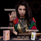 Cartes de Tarot Dor¨¦es Rose de Luxe, Jeu de 78 pi¨¨ces avec Guide - Mat¨¦riau PET ¨¦tanche et R¨¦sistant aux Rides, Taille Standard (4.72x2.76 pouces) - Parfait pour D¨¦butants et Experts, Feuille Dor¨¦e, Jeu de Cartes de Tarot