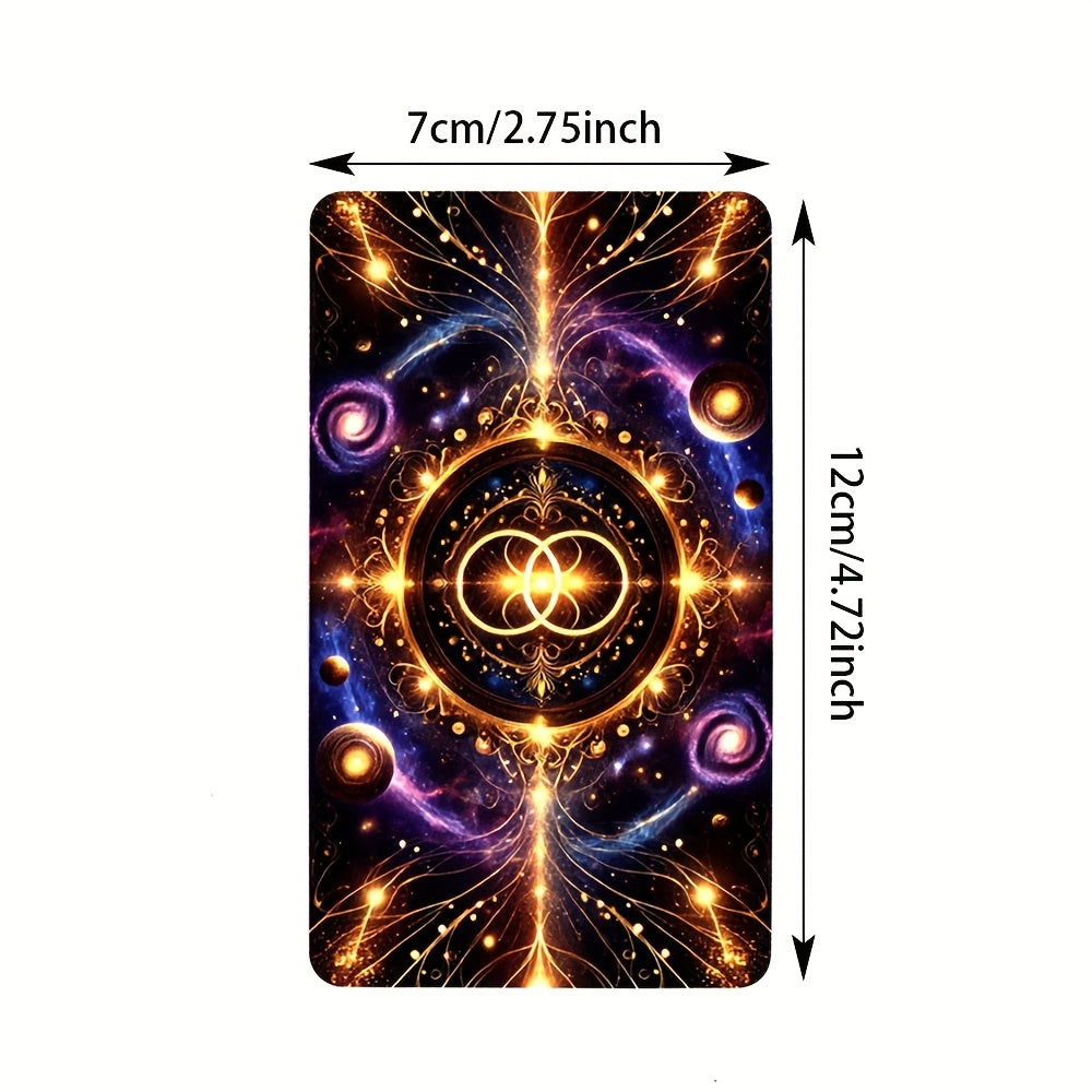 Cartes Oracle du Contrat de l'?me, Cartes de Messages Spirituels, Cartes de Tarot de l'?me, Cartes d'Information Myst¨¦rieuses, Divination, 4.72x2.76 pouces, 56-Cartes - Mat¨¦riau en Carton