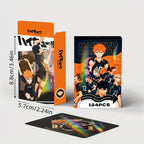 124 pi¨¨ces de Cartes Anime Lomo, cartes de jeu ¨¤ double face, collection de cartes de th¨¨me fantasy, design de dessin anim¨¦, cartes de personnages d'animation fluide, cadeau parfait pour les amateurs de jeux et d'anime