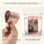 Cartes de Tarot Dor¨¦ Rose - 78pcs Taille Standard, ¨¦tanches & R¨¦sistantes aux Plis, Jeu PET avec Guide pour D¨¦butants et Experts