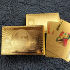 Jeu de Cartes en Plastique Dor¨¦ Imperm¨¦able, Souple et de Haute Qualit¨¦, Id¨¦al pour F¨ºtes et Jeux, Cadeau