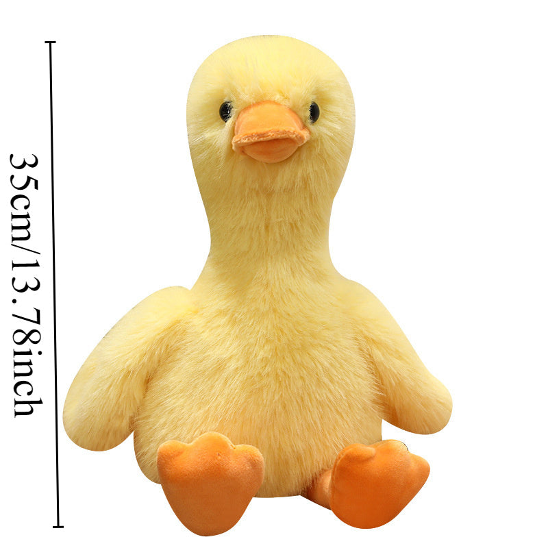 Jolie petite canard rose et mignon petit canard jaune ¨¤ la mode, jouet en peluche, carmin et curcuma, pour cadeau d'anniversaire