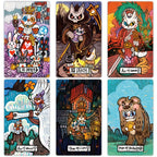 KEPNOY Cat Star Tales Tarot Deck, 78 cartes de taille standard, cartes de fortune en papier pour les jeux de f¨ºte, Halloween, Thanksgiving, cadeau de No?l, illustrations enchantantes