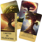 Cartes de Tarot Fran?ais pour D¨¦butants, Cartes Oracle de la For¨ºt Myst¨¦rieuse, Jeu d'Oracle de T¨¦l¨¦pathie, Taro des Arbres, Beau Jeu Fran?ais, 12x7cm\u002F4.72x2.75 pouces, 56-Cartes