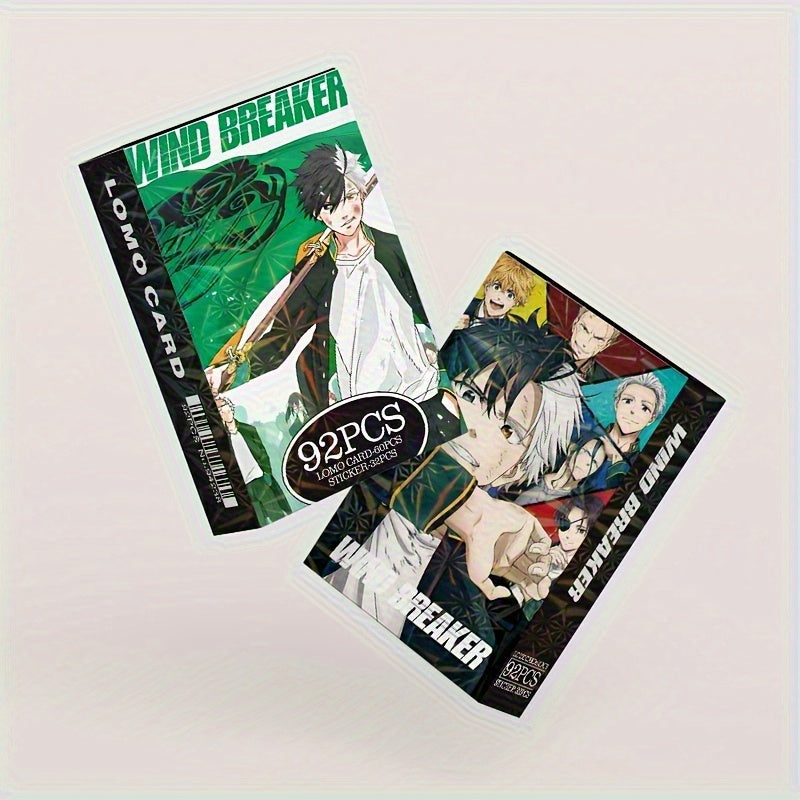Ensemble de 92 Cartes de Jeu Anime, Cartes Postales Lomo Recto-Verso, Marque-pages Collectibles Multicolores, Design de Personnages de Dessins Anim¨¦s et Anime pour Amateurs de Jeux et d'Anime