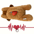 Jouet en peluche pour chien avec battement de c?ur apaisant, soulagement de l'anxi¨¦t¨¦ et aide au sommeil, jouet doux et confortable pour animaux de compagnie de toutes tailles