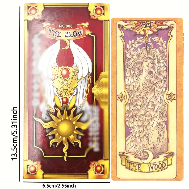 Jeu de Cartes Divers (56 cartes) - Magical Girl Sakuraguro Lang - Cartes d'Anniversaire 25e Anniversaire - Jeu Romantique - Tarot Artistique, Mat¨¦riau Papier Premium, Jeu de Strat¨¦gie