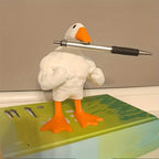 1pc Poup¨¦e Canard Muscl¨¦ R¨¦sine Forte Statue de Canard de Dessin Anim¨¦ Dr?le Amusant D¨¦coration de Maison Cadeau de F¨ºte