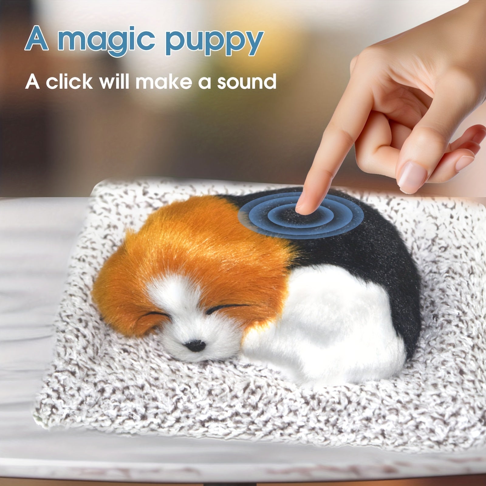 Chiot qui aboie quand on le presse, jouets pour chiens, jouets pour chiots, d¨¦coration d'int¨¦rieur, artisanat en peluche, d¨¦coration de voiture, cadeau pour petite amie, cadeau de f¨ºte