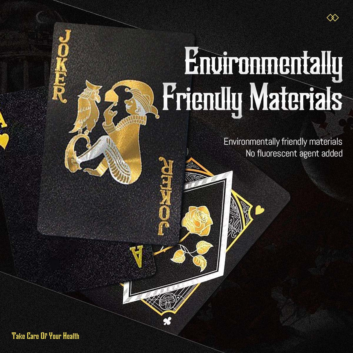 Cartes de jeu en plastique imperm¨¦ables - Choix parfait pour une soir¨¦e de jeu en famille, les f¨ºtes, No?l, Halloween et Thanksgiving