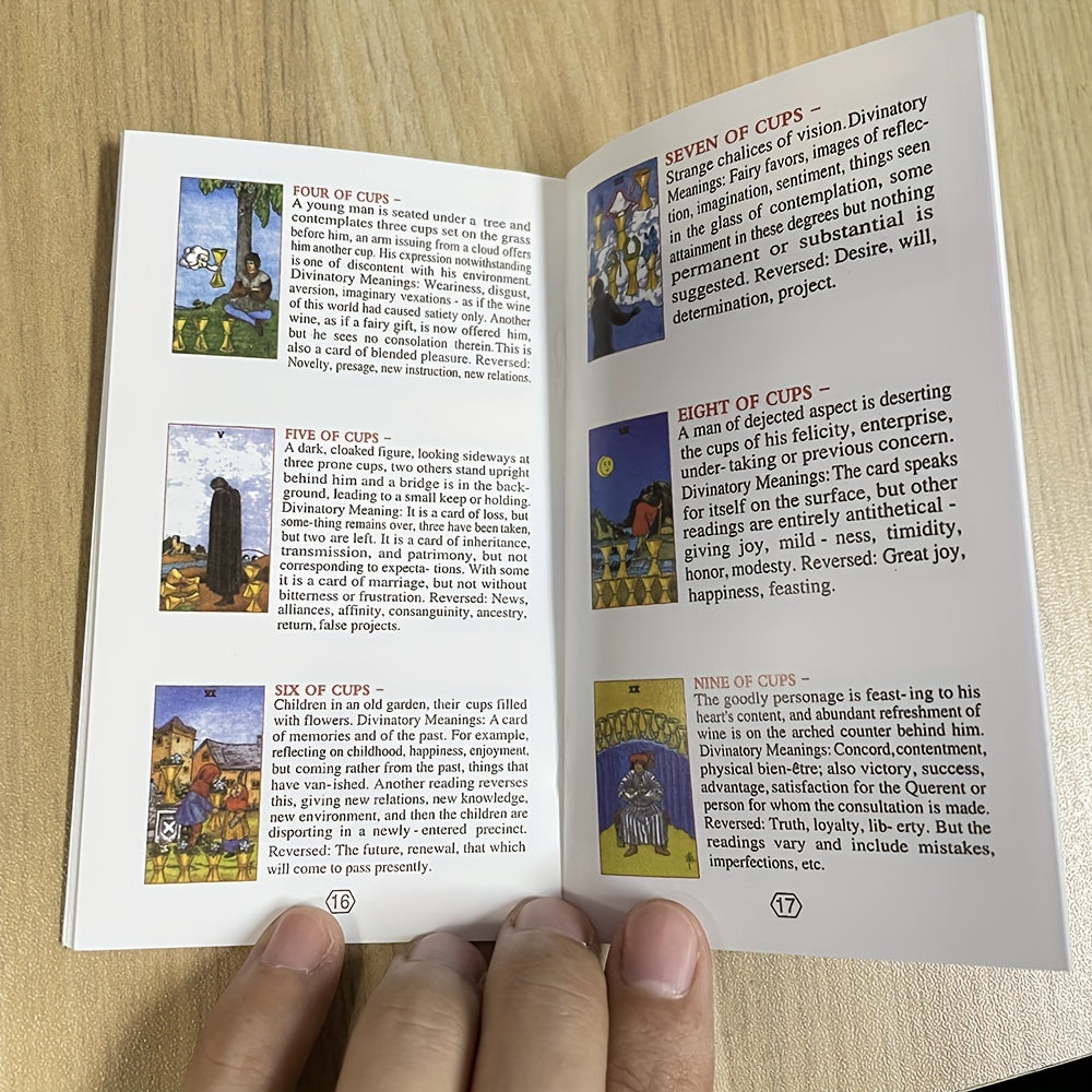 Cartes de divination de tarot pour d¨¦butants, feuille d'or en espagnol et en anglais, 4,72x2,76 pouces, avec guide en 2 langues, cartes de tarot