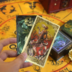 Enchanted Elegance Tarot Cards Game - Plastique imperm¨¦able et durable avec illustrations color¨¦es, comprend un manuel d'instruction, id¨¦al pour les d¨¦butants et les parties