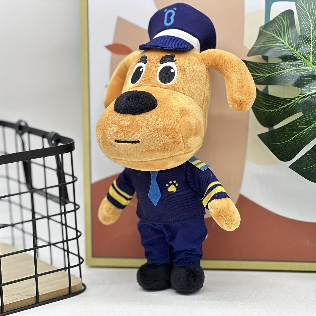 Adorable Jouet en Peluche de Chien de Police Labrador - Mat¨¦riau PP Doux et S?r, Cadeau d'Anniversaire Parfait pour les Jeunes