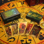Enchanted Elegance Tarot Cards Game - Plastique imperm¨¦able et durable avec illustrations color¨¦es, comprend un manuel d'instruction, id¨¦al pour les d¨¦butants et les parties