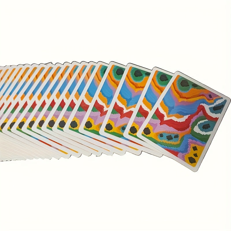 54 Cartes de Jeu Joker - Design D'Art Pixel Vibrant, Id¨¦al Pour Les Jeux de F¨ºte Et Le Poker, Les Essentiels Des Jeux de Cartes | Design Joufflu | Carton de Jeu Durable