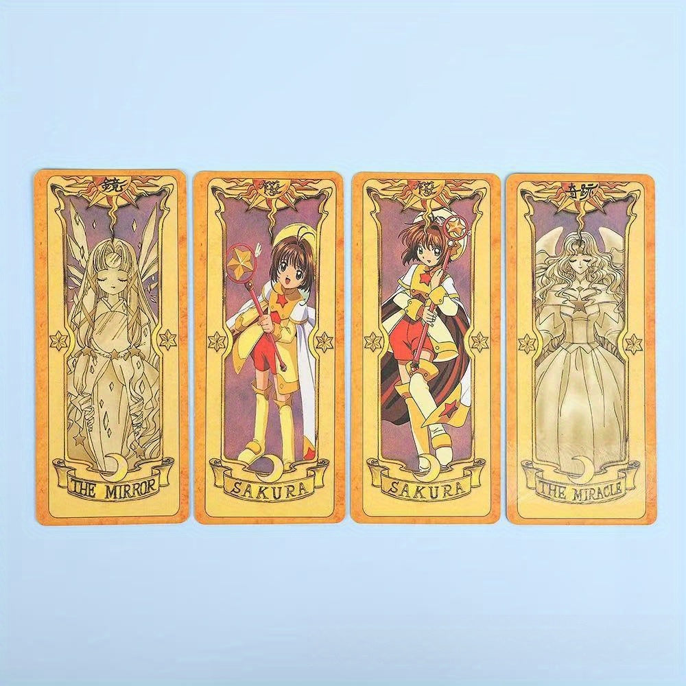 Prenez-le Maintenant ! Nouvelle ¨¦dition de Luxe de la Fille des Cartes Magiques Sakura - Transformation Sakura, Jeu de R?le d'Anime avec les Cartes Tr¨¨fle Portables du Nouveau Magicien Sakura, Coffret Cadeau et D¨¦coration ¨¤ Collectionner