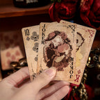 55pcs\u002Fbo?te Cartes de Poker Exquises Style Magique R¨¦tro Sombre Myst¨¦rieux, Jeu de Cartes Multijoueur, Relaxation, Divertissement, Utilisation de F¨ºte, D¨¦coration de Scrapbook