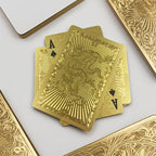 1 Jeu de cartes ¨¤ jouer en PVC Golden Dragon, jeu de poker durci durable, jeu universel pour la Saint-Valentin, Thanksgiving, No?l, Halloween, f¨ºtes du Nouvel An