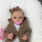 Poup¨¦e reborn en vinyle complet de 19 pouces (48 cm) pour jeune fille, jouet artisanal de mode pour cadeau d'anniversaire pour enfant, jouet de bain