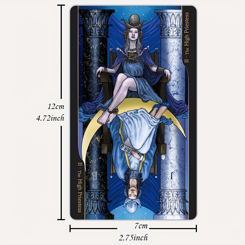 Tarot des Oppositions, jeu de cartes de fortune de taille standard ¨¤ 78 cartes, jeu de soci¨¦t¨¦ de divination pour Halloween, Thanksgiving, cadeau de No?l