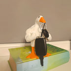 1pc Poup¨¦e Canard Muscl¨¦ R¨¦sine Forte Statue de Canard de Dessin Anim¨¦ Dr?le Amusant D¨¦coration de Maison Cadeau de F¨ºte