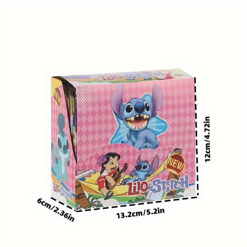 Disney 288pcs\u002FBo?te Cartes ¨¤ Collectionner Stitch ¨¦toile - Jeu de Cartes Cr¨¦atives et Amusantes en Anglais