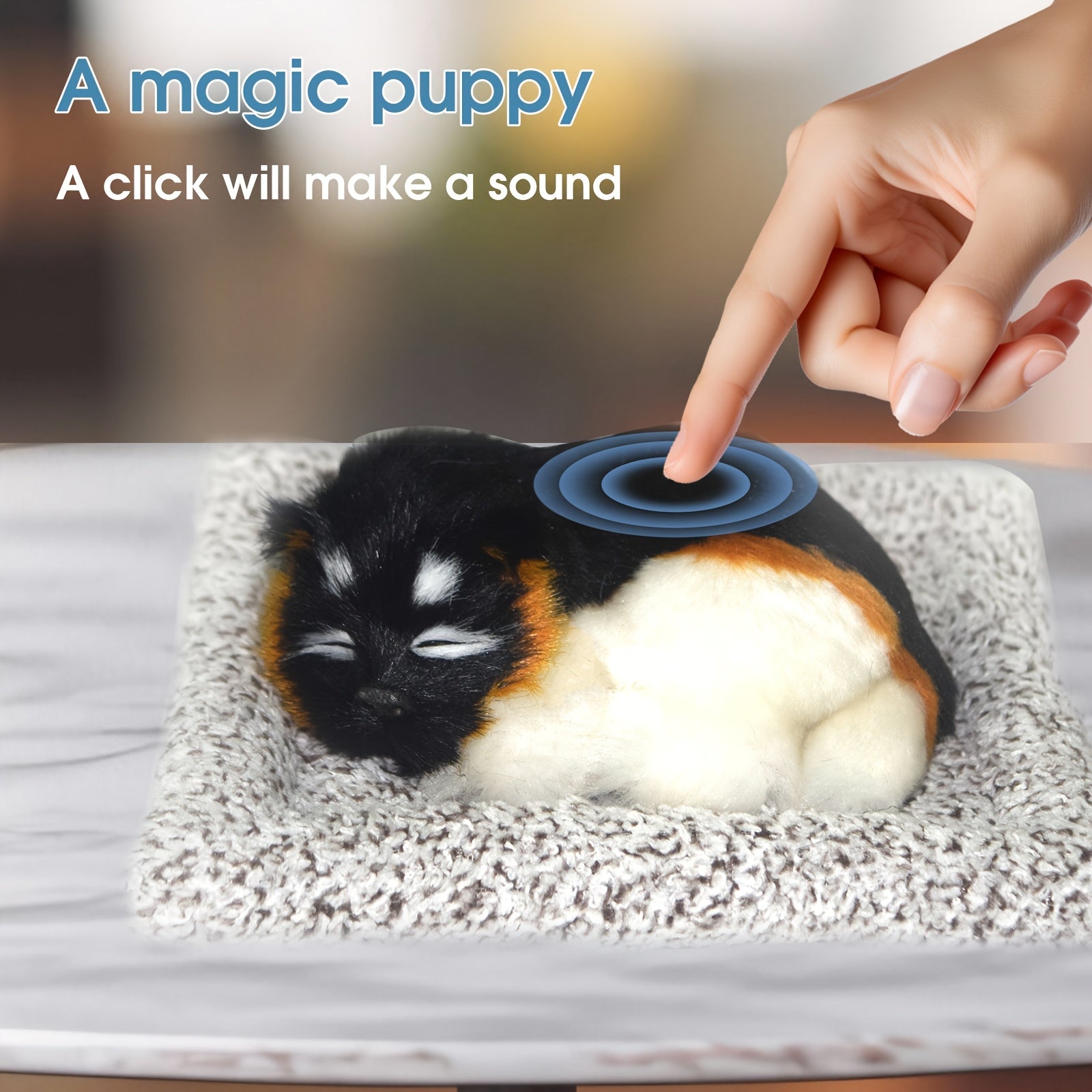 Chiot qui aboie quand on le presse, jouets pour chiens, jouets pour chiots, d¨¦coration d'int¨¦rieur, artisanat en peluche, d¨¦coration de voiture, cadeau pour petite amie, cadeau de f¨ºte