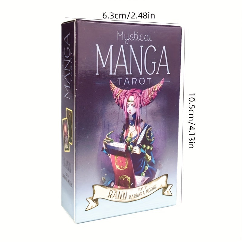 Cartes de tarot manga mystique, cartes de tarot, jeu de tarot, jouet r¨¦v¨¦lateur de fortune, cadeau de jeu