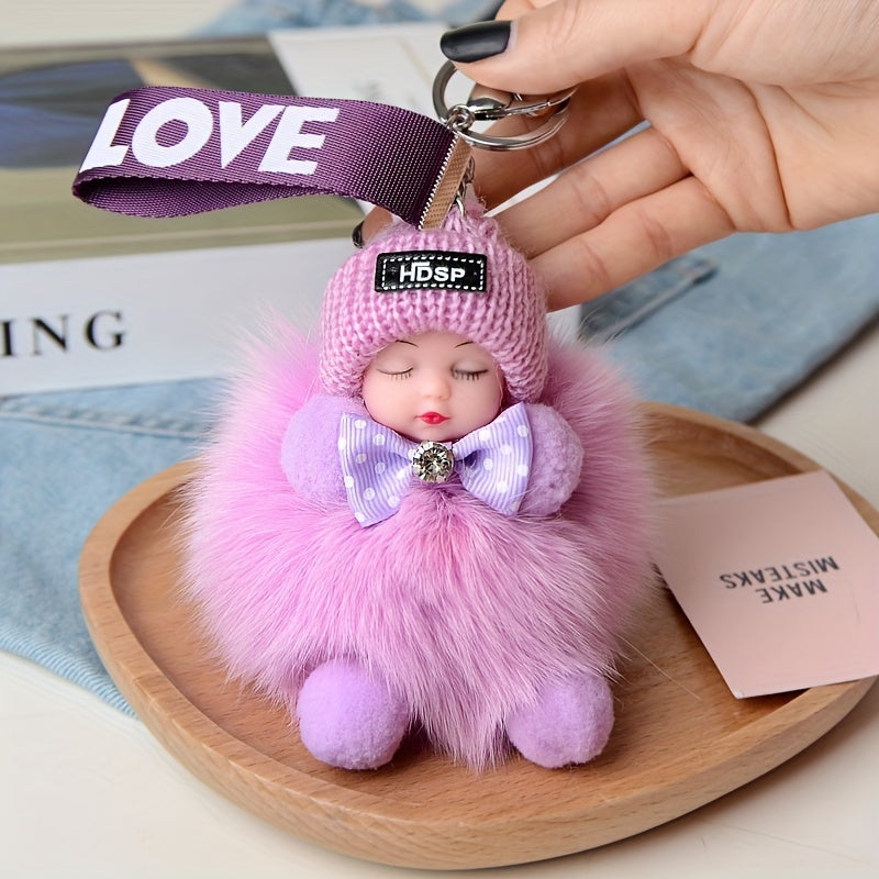 Adorable peluche, peut d¨¦corer votre voiture, coiffeuse, sac d'¨¦cole, sac ¨¤ main, cartable. C'est un magnifique porte-cl¨¦s, offert ¨¤ des amis comme cadeau pour la Saint-Valentin, No?l, Paques